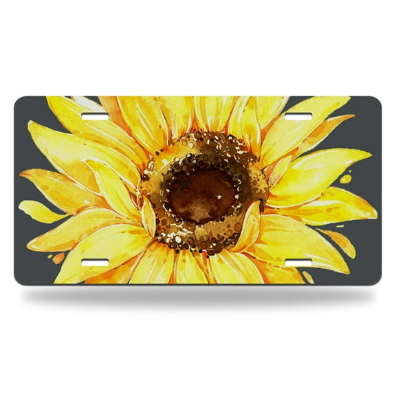 Yehwow Thin Blue Line Metal Car Plate Decorative Aluminum License Plate Tag Sign