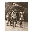 thumbnail image 1 of Yeibichai War Gods - Navajo Ceremony - The North American Indians - Vintage B&W Historical Photograph by Edward S. Curtis c.1904 - Fine Art Matte Paper Print (Unframed) 16x20in, 1 of 4