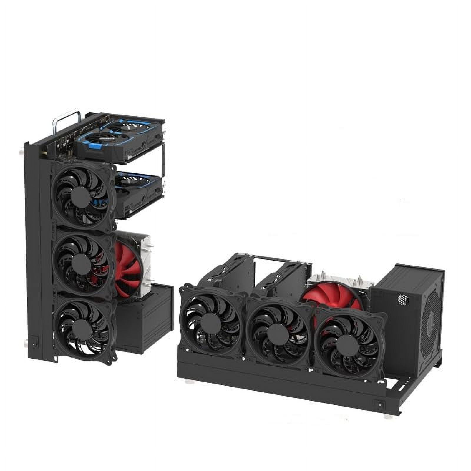 Yeiwenl DIY Computer Case PC Frame Desktop Chassis Rack Stand Open Air ...