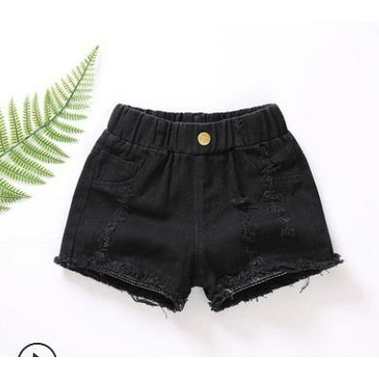 Ripped jean shorts kids discount