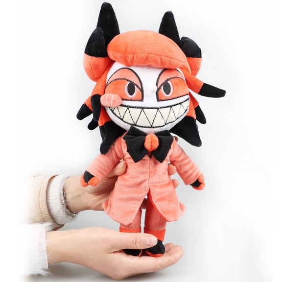 Yejue Alastor Plush, Hell Inn Alastor Figure Stuffed Animal 11.8" Cute Alastor Hazbin Hotel Figure Doll for Adult Kids Birthday Gift