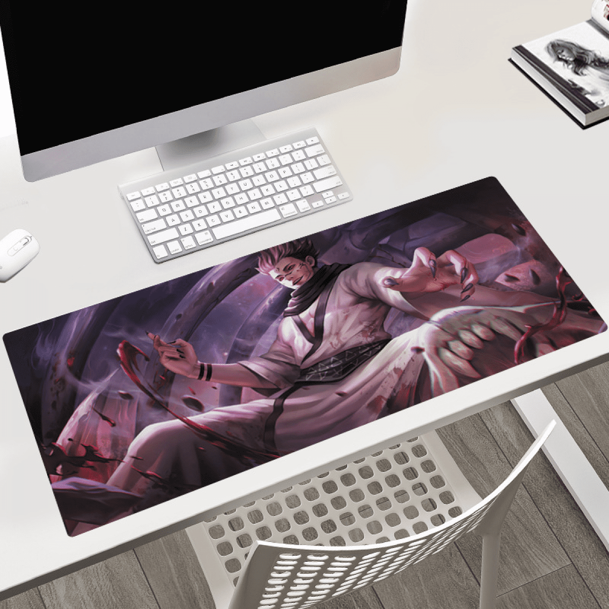 Anime RGB Mouse Pad, Extended Large LED Sukuna Mousepad For Gaming Home - View #7
