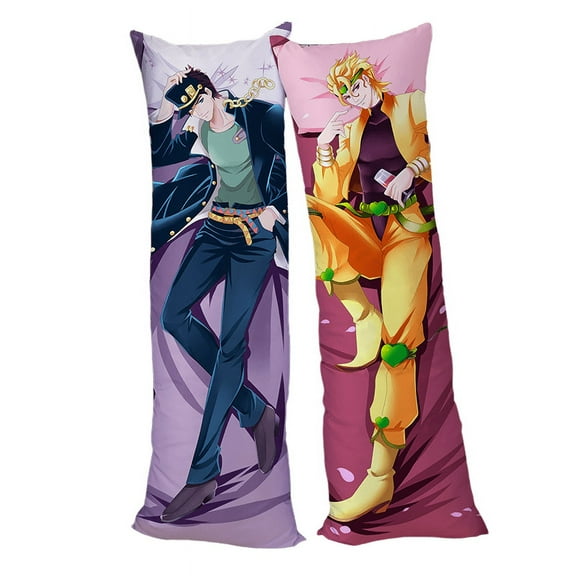 Yejue Japanese Anime Jojos Bizarre Adventure Hug Body Pillow Case Costume Cover Dakimakura Cushion Fujoshi BL Male Hugging Body Case Anime Body Pillow 120 * 40cm