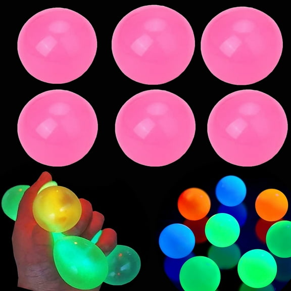 Yejue Lumi Balls Lumiballs Glow in The Dark That Stick Dream Balls Glow in The Dark That Stick Dreamballs Ultimate 6pcs Set Sticky Balls for Ceiling Glow Balls That Stick to Ceiling