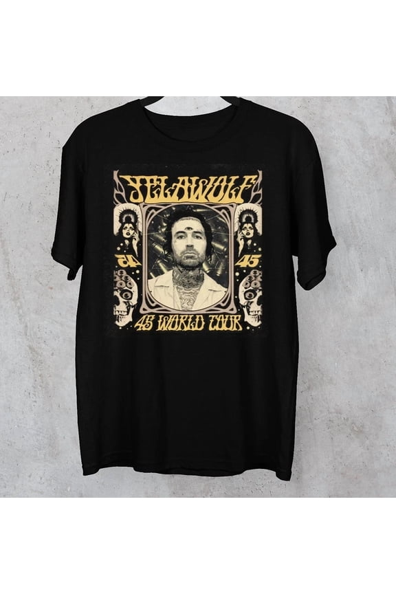 Yelawolf WORLD TOUR 2025 black T-shirt HOT NEW Gift All sizes S-4XL