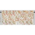 thumbnail image 1 of Yeldez Floral Foil Print Sheer Rod Pocket Valance, Gold, 47x37 Inches, 1 of 2