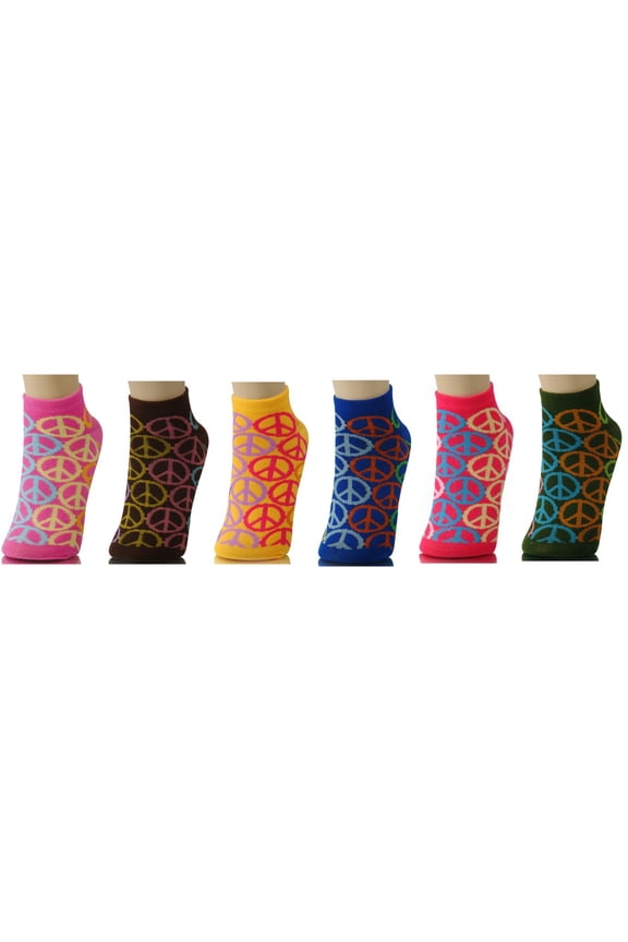 1 dozen of peace sign socks (size 9-11)