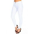 thumbnail image 1 of Yelete Cotton Blend Stretchy Skinny White Jeggings, 1 of 3