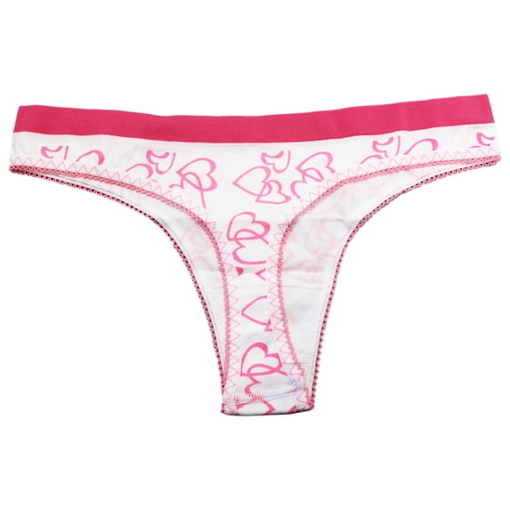 Yelete Ladies Underwear With Pink Heart Pattern Design