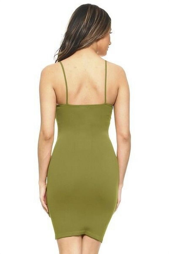 Seamless Spaghetti Strap Stretchy Fabric, Mini Dress (Women's) One Size