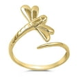 thumbnail image 1 of Yello Gold-Tone Plated Sterling Silver Depth of Character Dragonfly Ring, 1 of 3