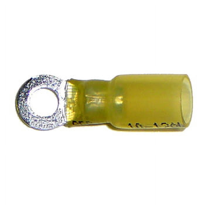 Yellow #10 Ring Terminal 100pk Heat Shrinkable Pro #: YRT10-1 X-Ref #: