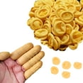 thumbnail image 1 of Yellow 100 pcs 100pcs disposable finger gloves rubber gloves oil-free and powder-free tattoo beauty nail industry electronic latex finger gloves, 1 of 8