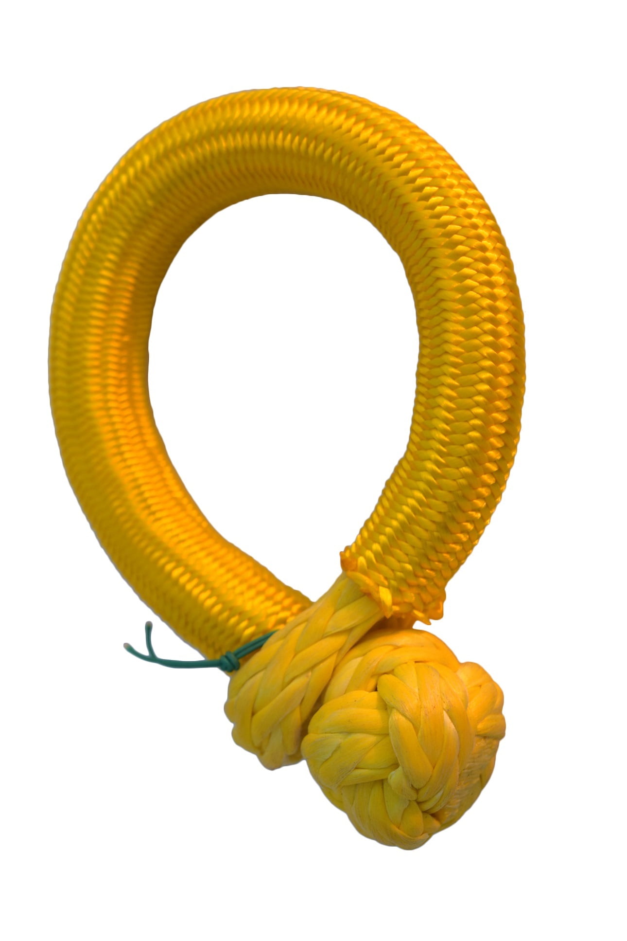 Yellow 10mm*80mm ATV Winch Shackles,Synthetic Soft Shackle For Boating ATV UTV SUV 4X4 Truck Recovery ,Portable