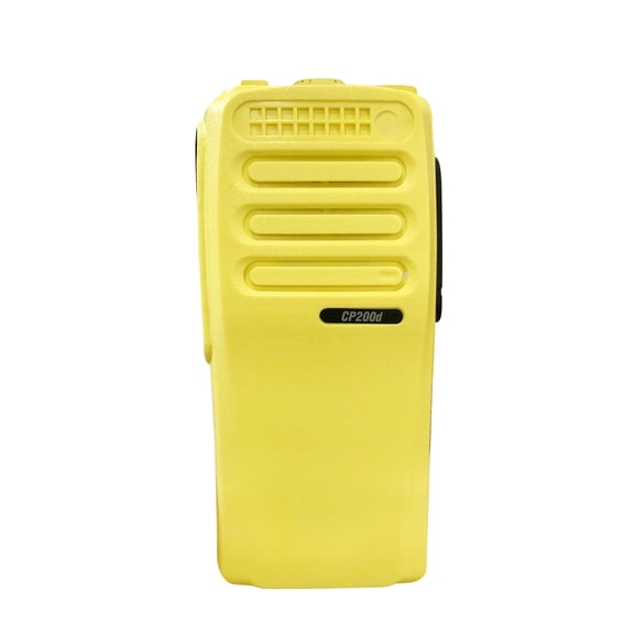 Yellow 16 Channel Replacement Housing Case Compatible with CP200D with Buttons Channel PTT Button