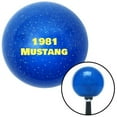 thumbnail image 1 of Yellow 1981 Mustang Blue Metal Flake Shift Knob with M16 x 1.5 Insert Shifter Auto Brody, 1 of 1