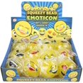thumbnail image 1 of Yellow 2.25" Squeezy Bead Emoticon Balls (12 Pack) Random Pick, Game Prize, Stress Relief, 1 of 5