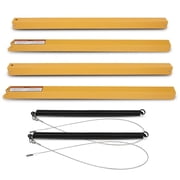Yellow 2 Sided Tailgate Utility Trailer Gate & Ramp Lift Assist System 350 lbs