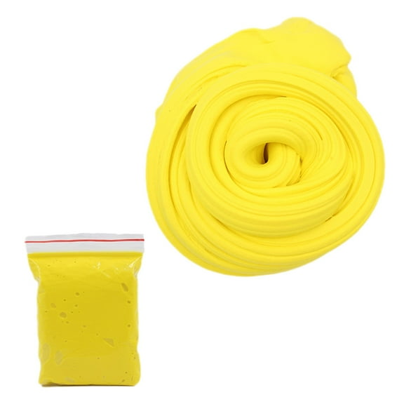 Yellow 20G Solid Color Butter Clay Yellow Stretchy Diy Sensory Putty Fluffy Texture Non Hardening For Creative Playtime