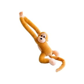 Yellow 24 Inch Plush Monkey Toy Long Arm Stuffed Animal Soft Doll Hanging Decor For Kids Room