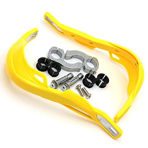 Yellow 28mm Brush Hand Guard Guards 1 1/8" Handlebar Kit ANSWER for Honda Kawasaki Suzuki Yamaha ATV Dirt Bike Off-Road