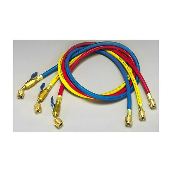 Yellow Jacket Hose, 5 ft L, Black, 800 psi, 3 Hoses 29805