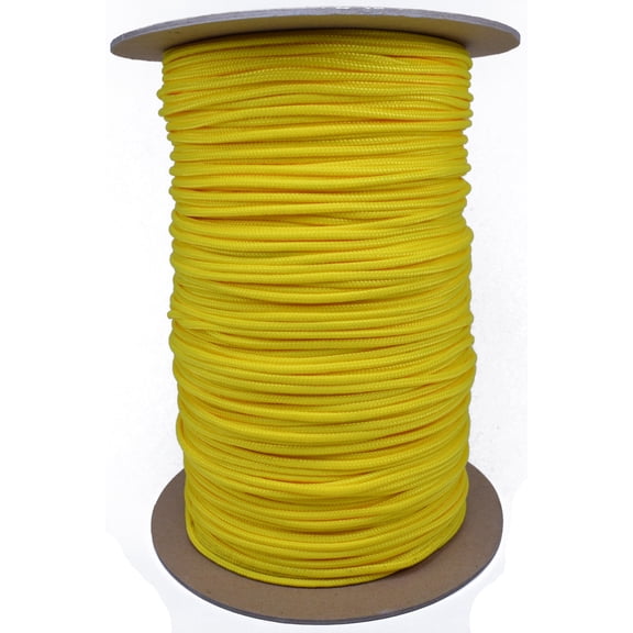 Yellow 325 Cord 3 Strand Paracord - 1000 Foot Spool
