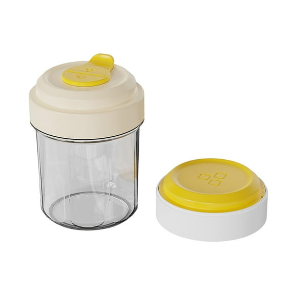 Yellow 400ml Portable Coffee Cup with Ice Making Tray, Leak-Proof Plastic Water Bottle for Iced Coffee, Versatile Beverage Container for Active Lifestyles