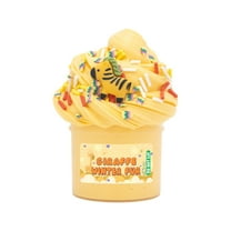 Yellow 70Ml Yellow Butter Slime Clay Toy Stretchy Sensory Putty Non Settling Formula For Diy Crafts And Creative Play Activity