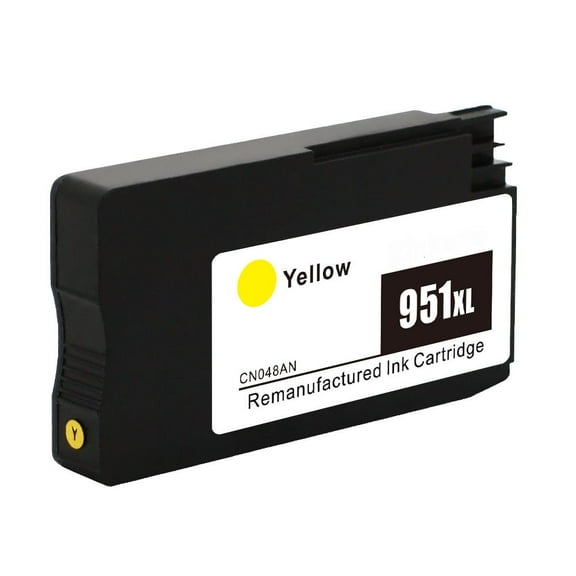 Yellow 951XL Ink Cartridge For OfficeJet Pro 8100 8600 8610 8615 w/Chip Show Ink Level