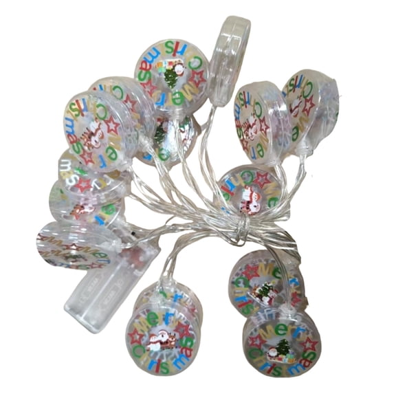 Yellow A Holiday String Lights With Christmas Letter Designs And Warm Glow For Tree And Window Decor Plug-In Operation