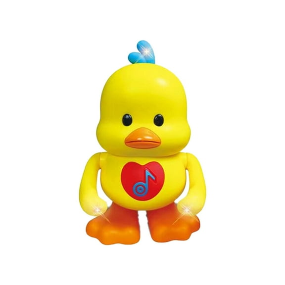 Yellow ABS Musical Dancing Electronic Toy for Baby with Light Sound Exploration Sensory Development