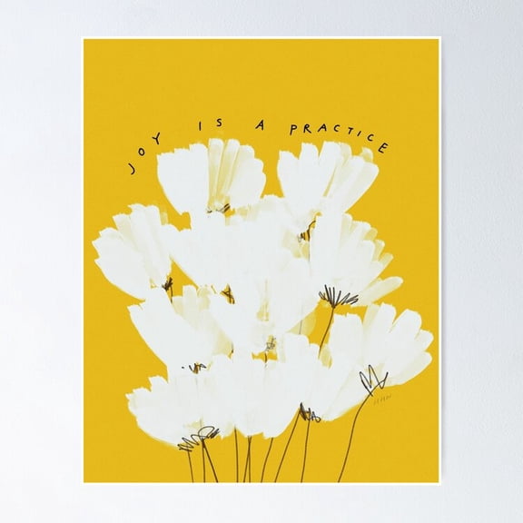 Yellow Aesthetic Quote Art Poster- Unframed Poster | Wall Art | Perfect For Home Decor & Gifts, 12x18