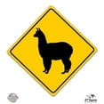 thumbnail image 1 of Yellow Alpaca Sign - 12" Vinyl Sticker Waterproof Decal, 1 of 1