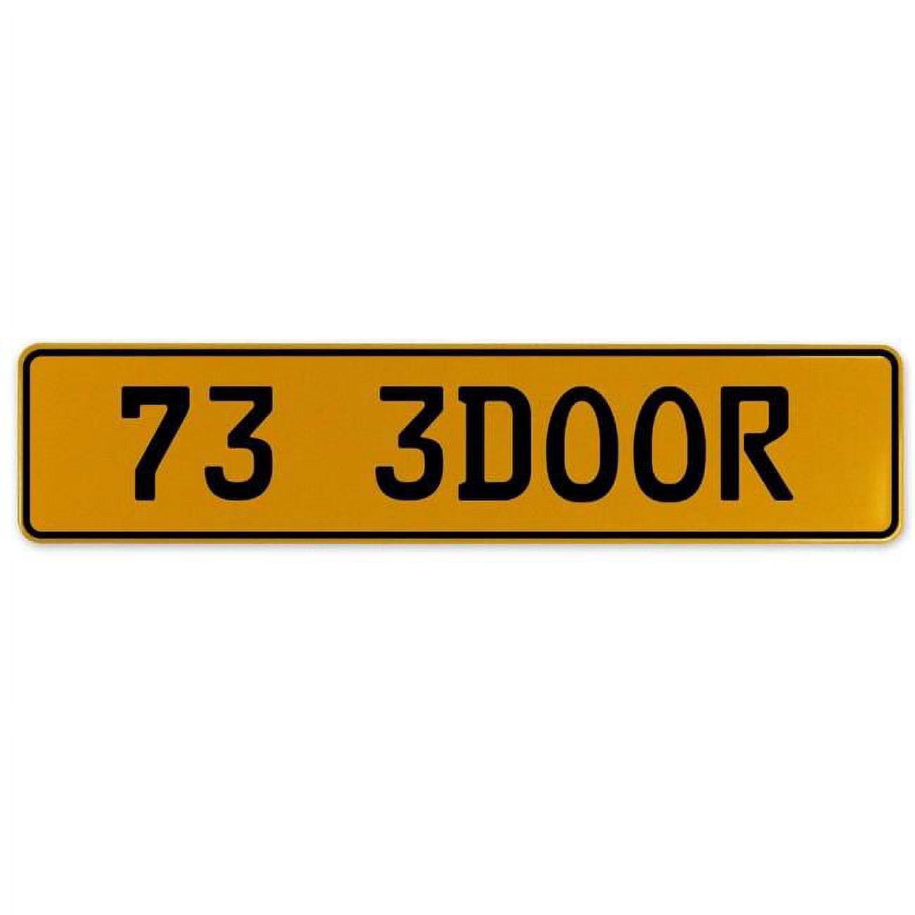 Yellow Aluminum Street Sign Mancave Euro Plate Name Door Sign Wall Art ...