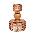 thumbnail image 1 of Yellow Amber Colored Glass Candlestick Holder For Short Candle Table Centerpiece Home Decoration, 1 of 7