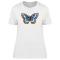 thumbnail image 1 of Yellow And Blue Butterfly T-Shirt Women -Image by Shutterstock, Female Medium, 1 of 2