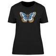 thumbnail image 1 of Yellow And Blue Butterfly T-Shirt Women -Image by Shutterstock, Female XX-Large, 1 of 2