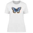 thumbnail image 1 of Yellow And Blue Butterfly T-Shirt Women -Image by Shutterstock, Female x-Large, 1 of 2