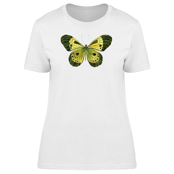 Yellow And Green Butterfly T-Shirt Women -Image by Shutterstock, Female Large