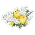 thumbnail image 1 of Yellow And White Roses Pretty Floral - 8" Vinyl Sticker - For Car Laptop I-Pad - Waterproof Decal, 1 of 1