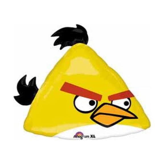 DollarDays Yellow Angry Bird Mylar Balloon