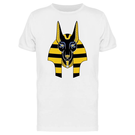 Yellow Anubis Comic Style T-Shirt Men -Image by Shutterstock, Male 4X-Large