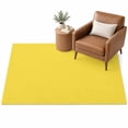 Yellow Area Rug 2.7'x5', Solid Color Soft Mat Non-Slip Silicone Backing ...