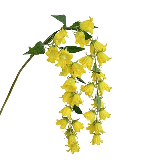 Yellow Artificial Convallaria Majalis Hanging Flowers, Realistic Cloth Floral Garland, Lifelike Faux Flower for Spring Summer Wedding Ceiling & Home Decoration,38.58in