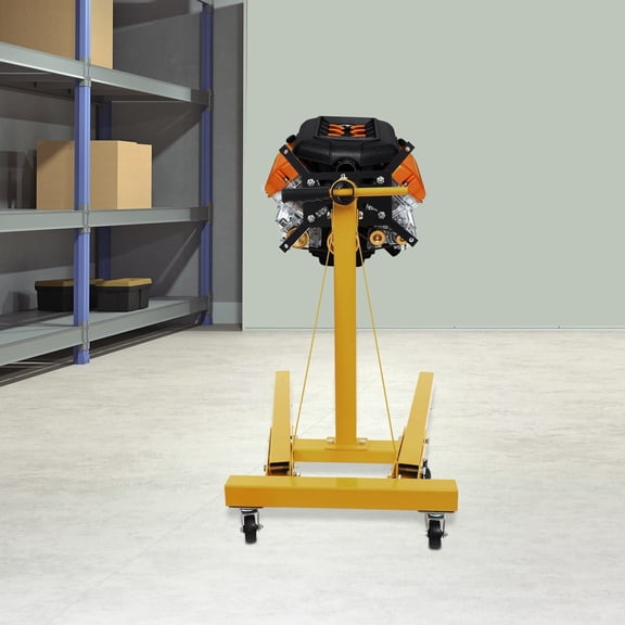 Yellow Auto Repair Rebuild Steel Engine Stand with 360 Degree Rotating Head, 2000 LB Capacity