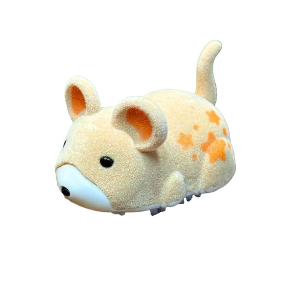 Yellow Automatic Moving Cat Toy Yellow Electric Hamster Interactive Indoor Pet Toy Walking Simulated Animal