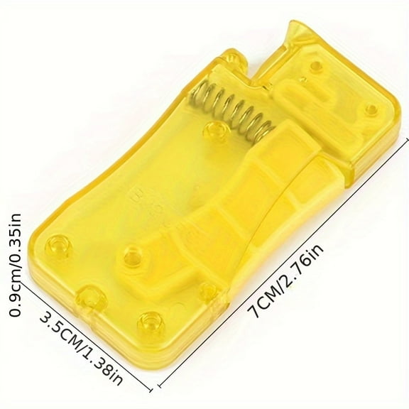 Yellow Automatic Needle Threader – Time-Saving Sewing Tool for Hand & Machine Needles, Easy Helper for DIY Crafts, Clothing Repairs & Everyday Stitching