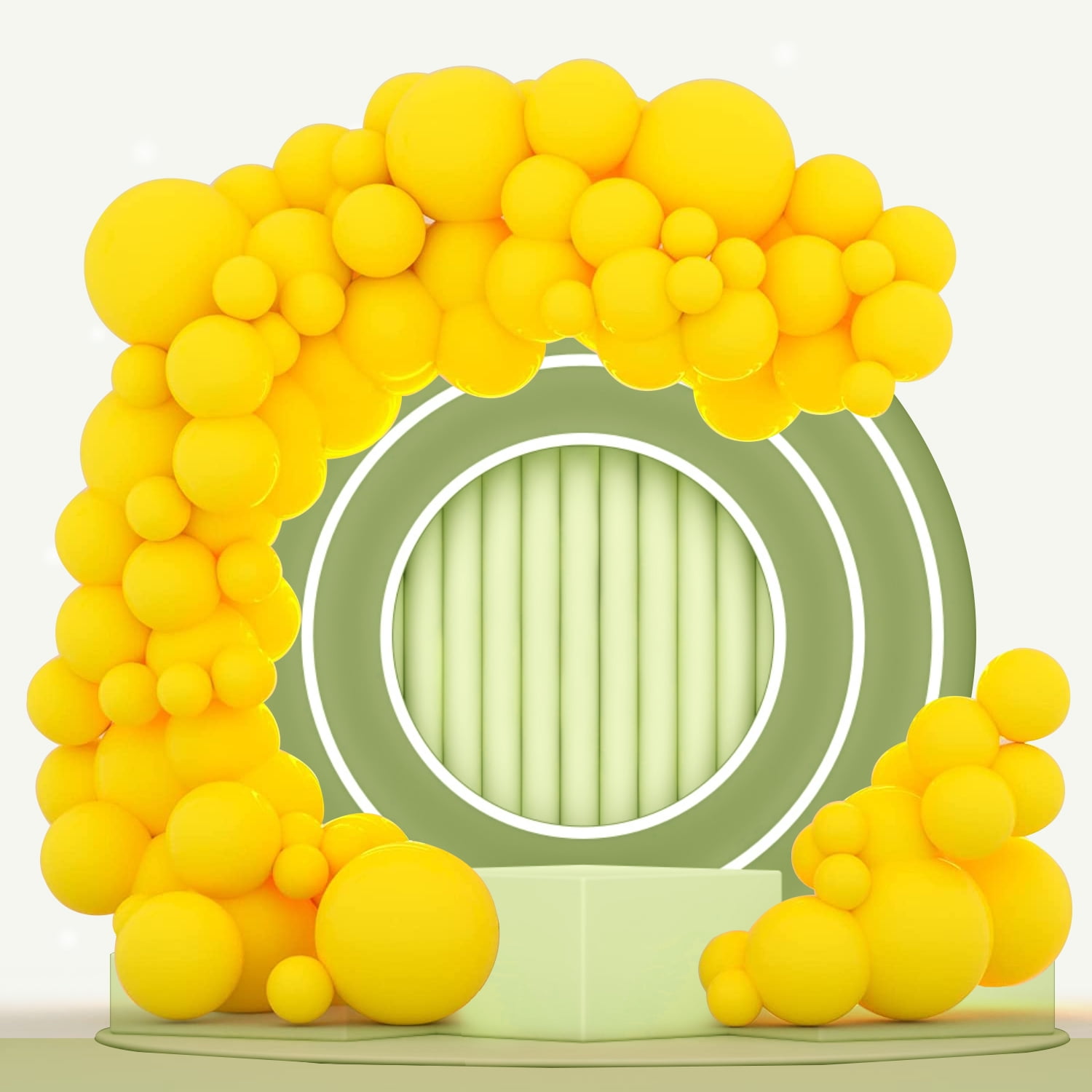 Yellow Balloons - 100pcs 18-''+12-''+10-''+5-'' Latex Balloon Arch Garland Kit for Kids Family Birthday Party Graduation Baby Shower Wedding Holiday Balloon Decoration