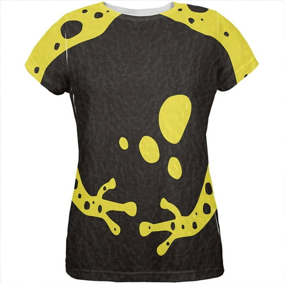 Yellow Banded Poison Dart Frog Costume All Over Womens T Shirt Multi SM